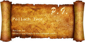 Pellach Ivor névjegykártya